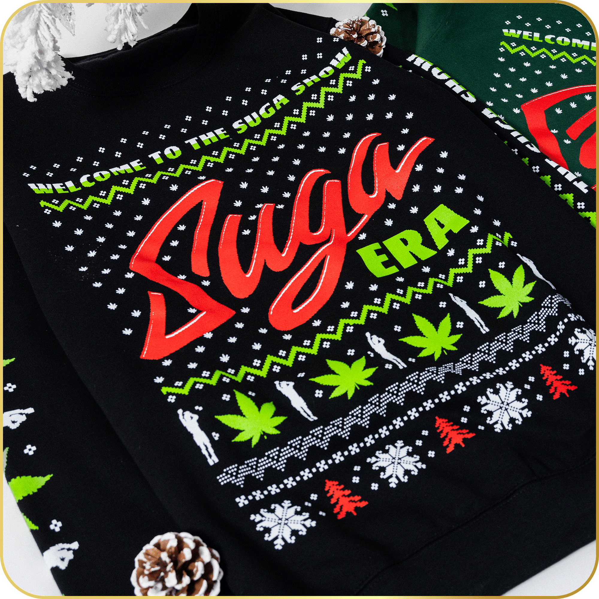 Suga Era Black Holiday Crewneck