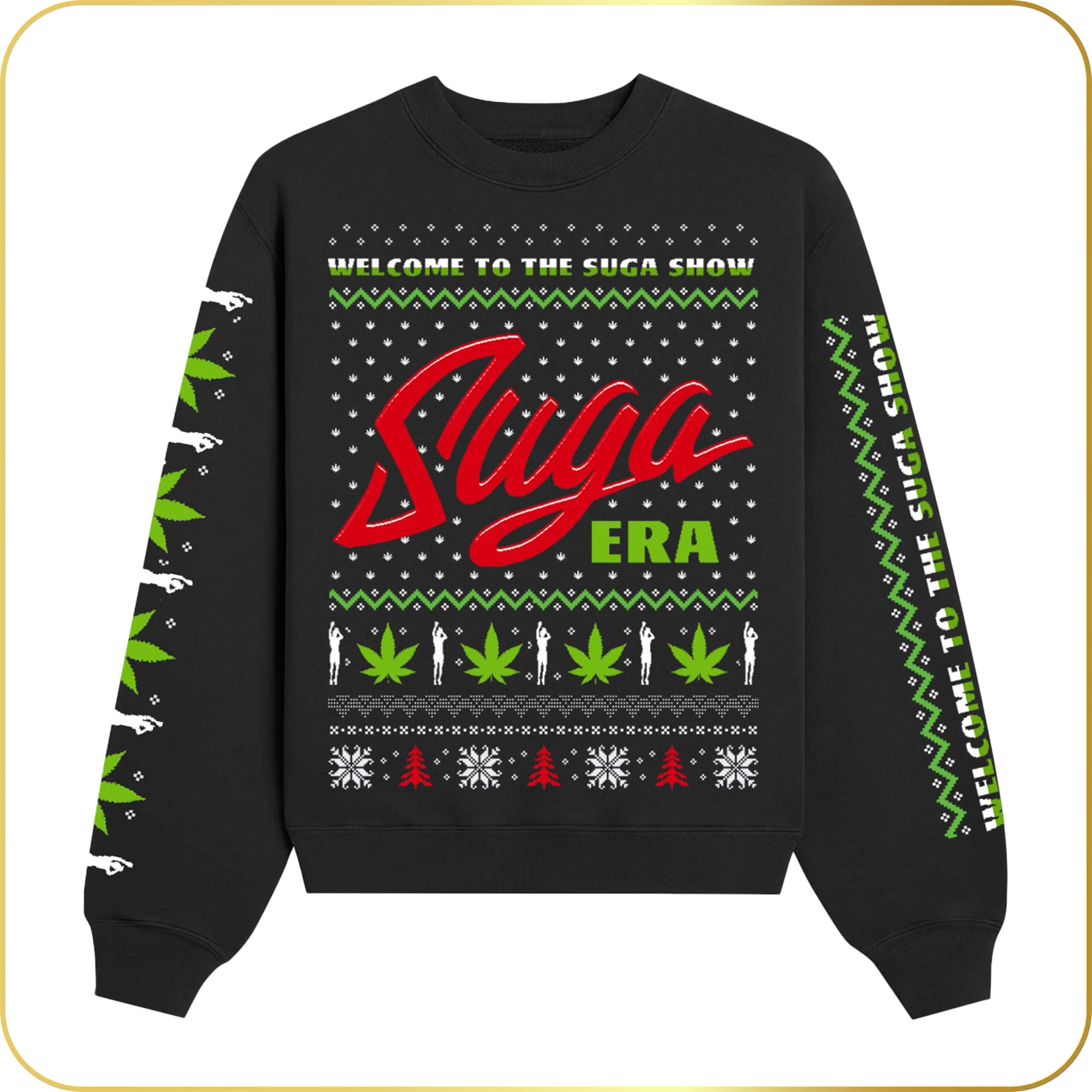 Suga Era Black Holiday Crewneck