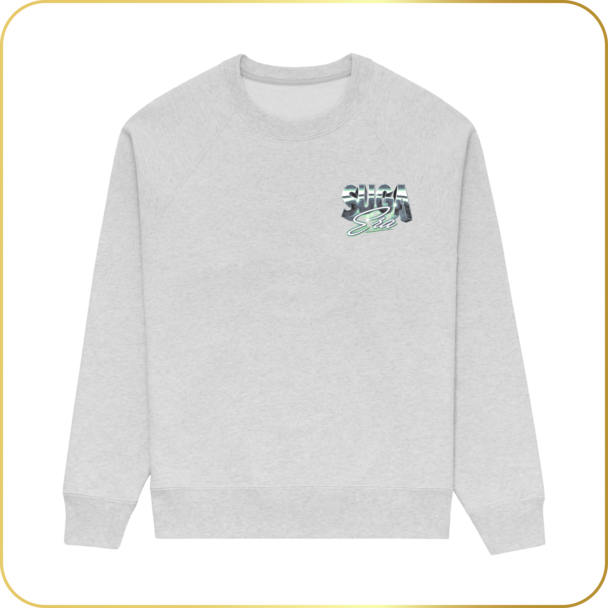 Suga Era Ring Heather Grey Crewneck