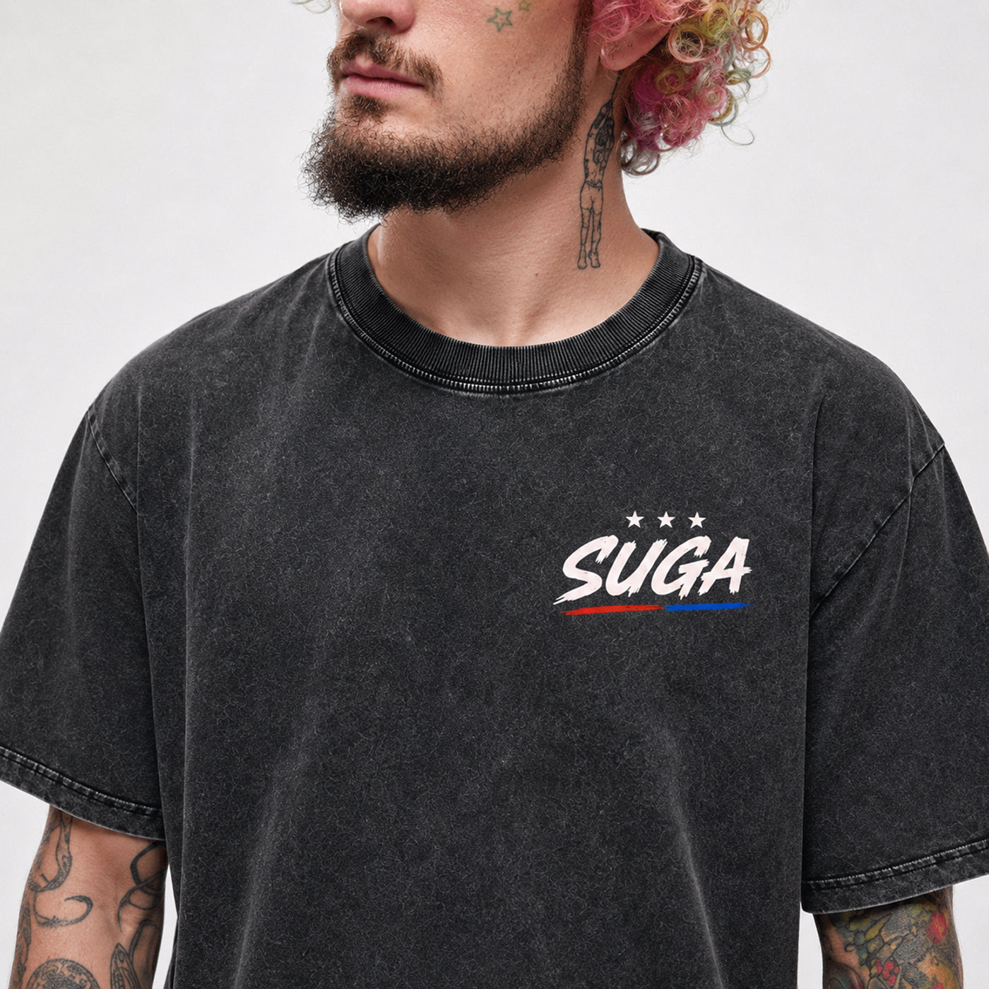 America 250 Black Snow Washed Tee