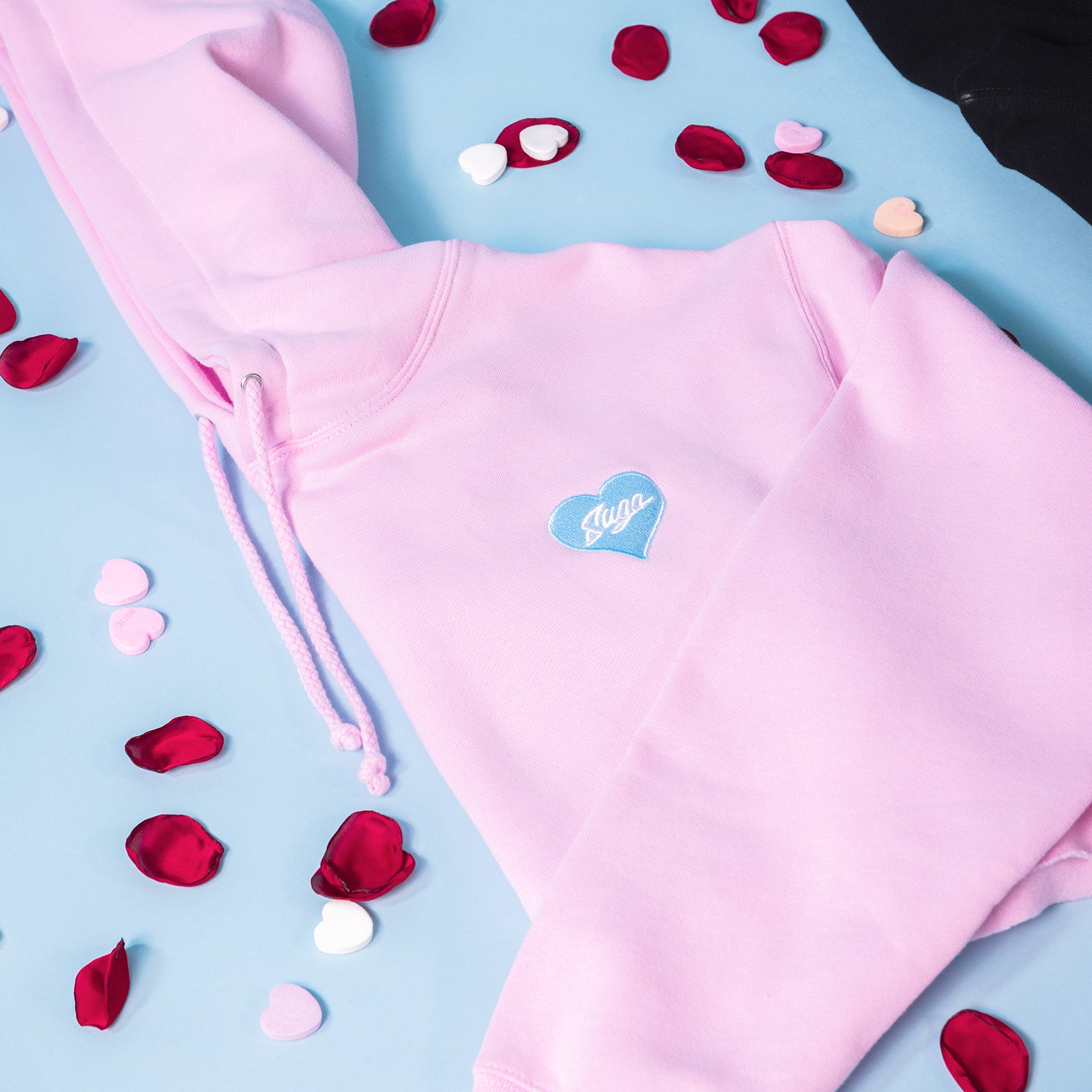 Suga Hearts Cropped Hoodie