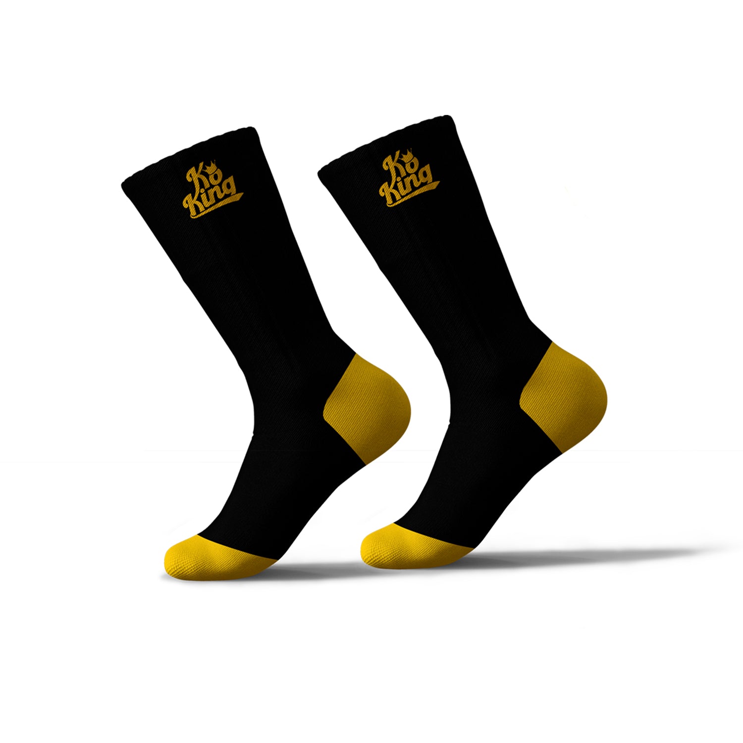 Ko King Gold/Black Socks