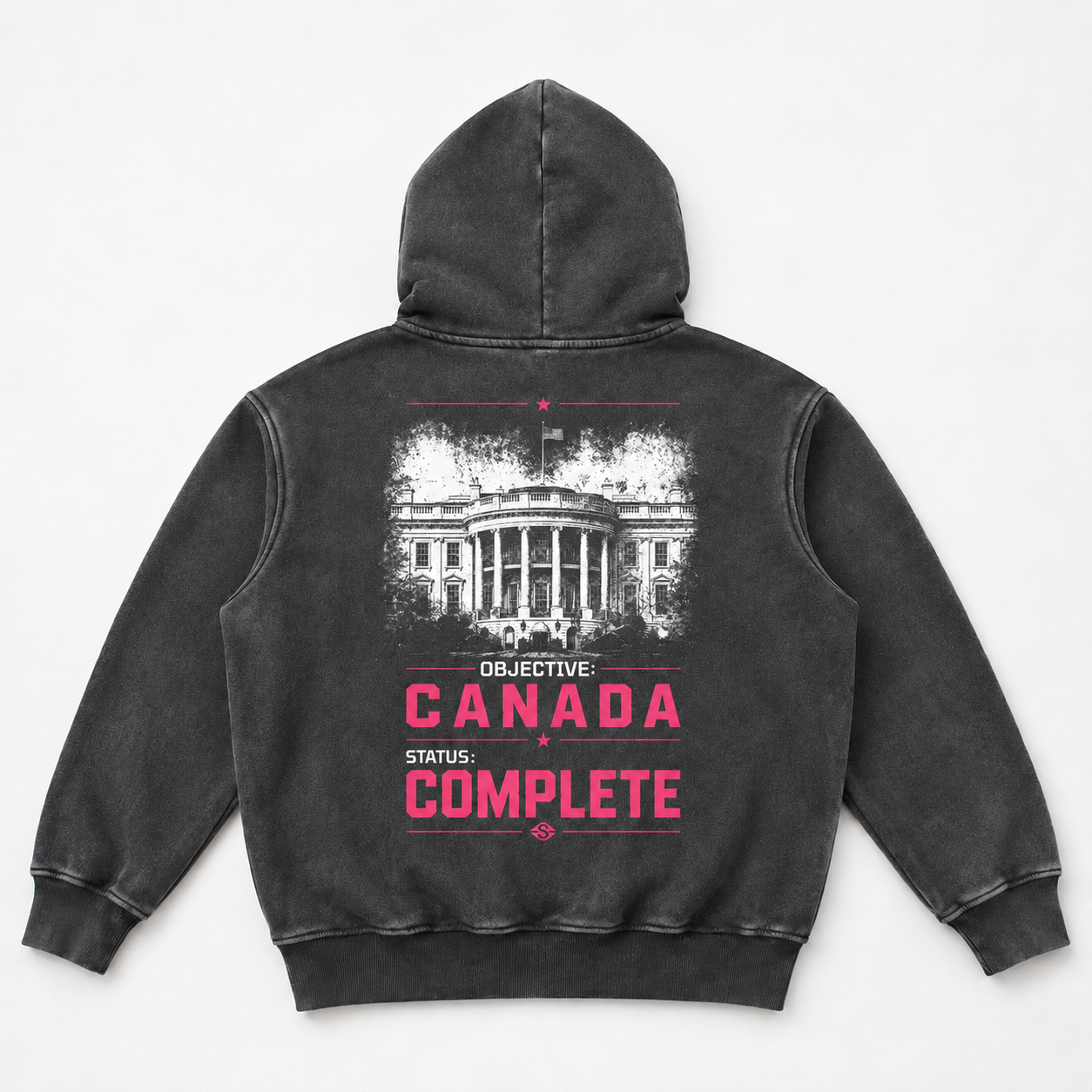Kohe Suga White House Snow Washed Black Hoodie