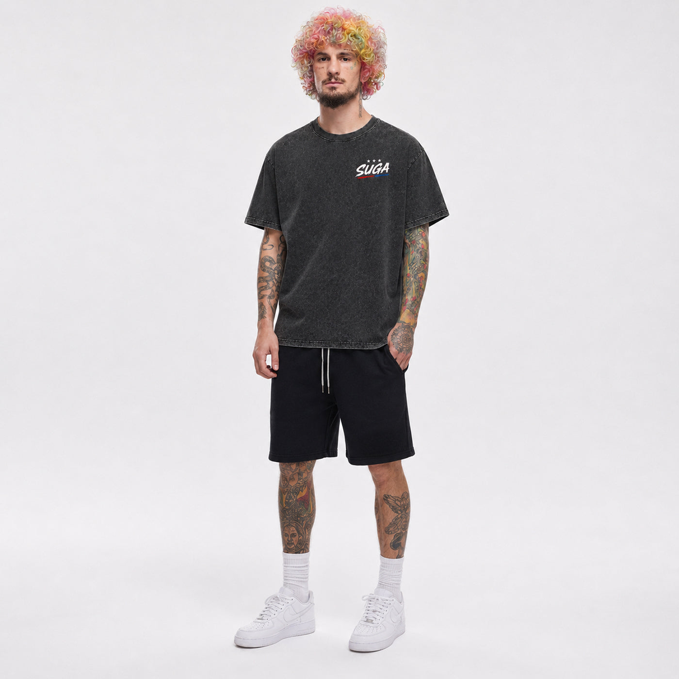 America 250 Black Snow Washed Tee